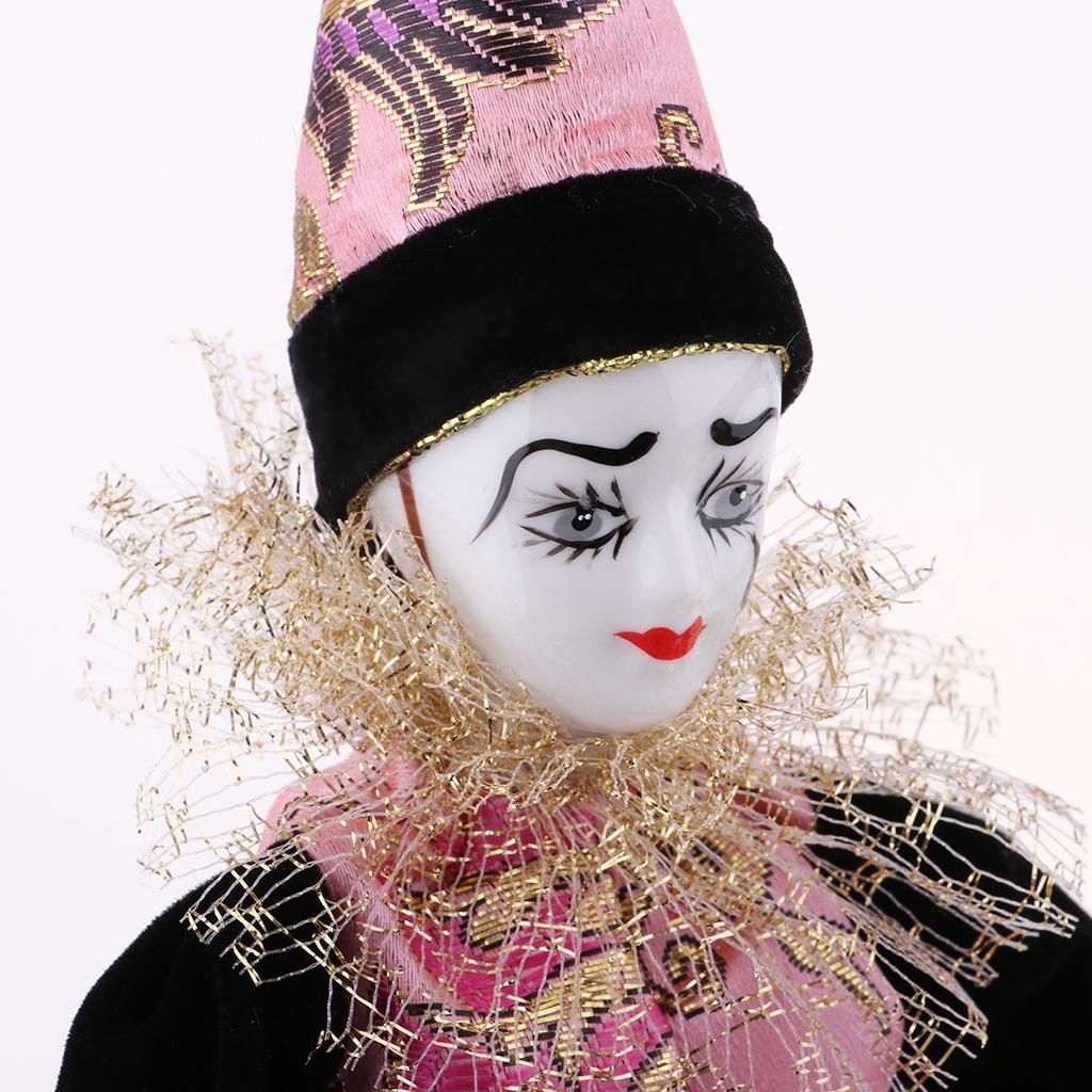 Vintage Collectible Porcelain Dolls - Bambole Clown in Porcellana da 22cm,
