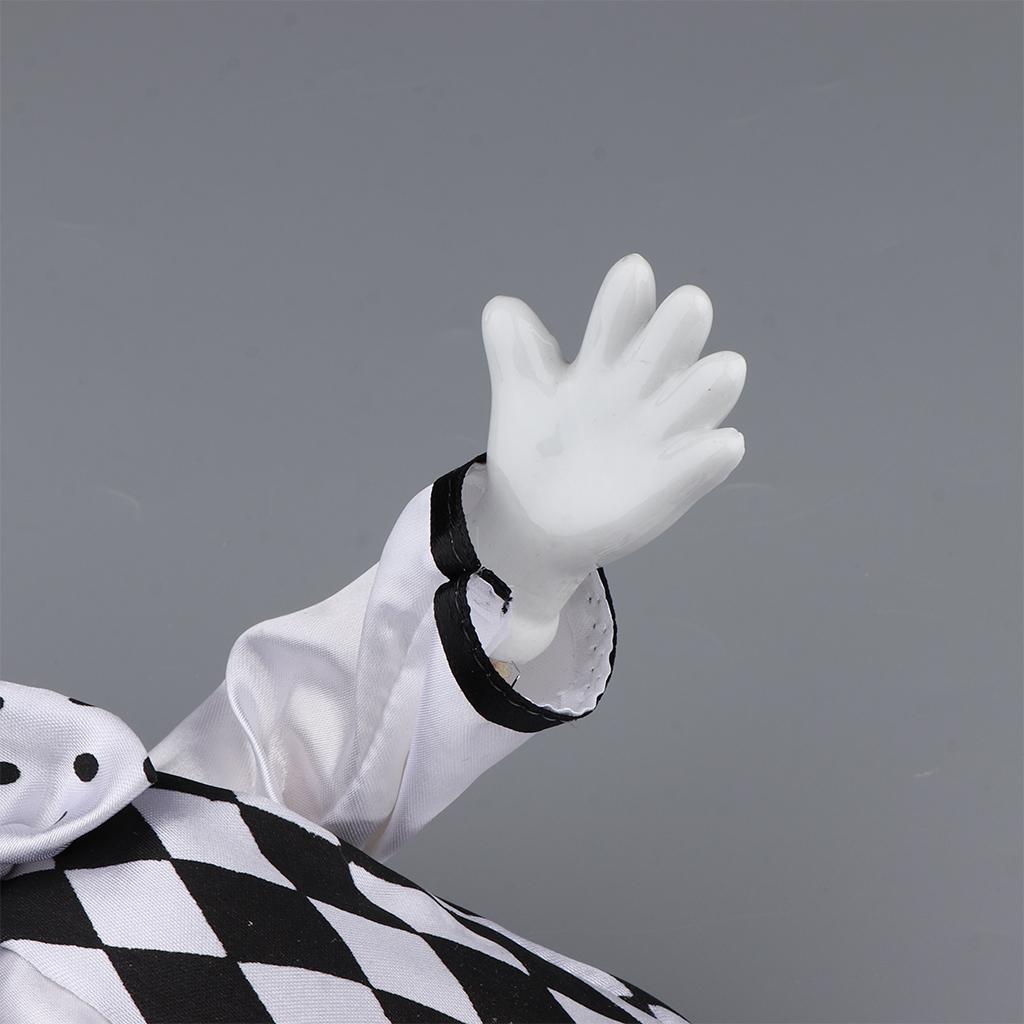 Vintage Collectible Porcelain Dolls - Divertente Bambola Clown in Porcellana, Statuetta