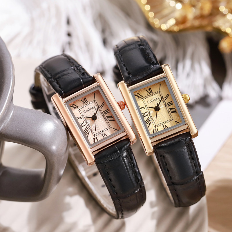 Vintage Watch Crystal - Orologio Vintage da Donna con Cinturino