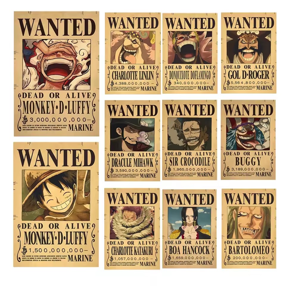 Vintage Game Collection - Poster Anime One Piece con Borse