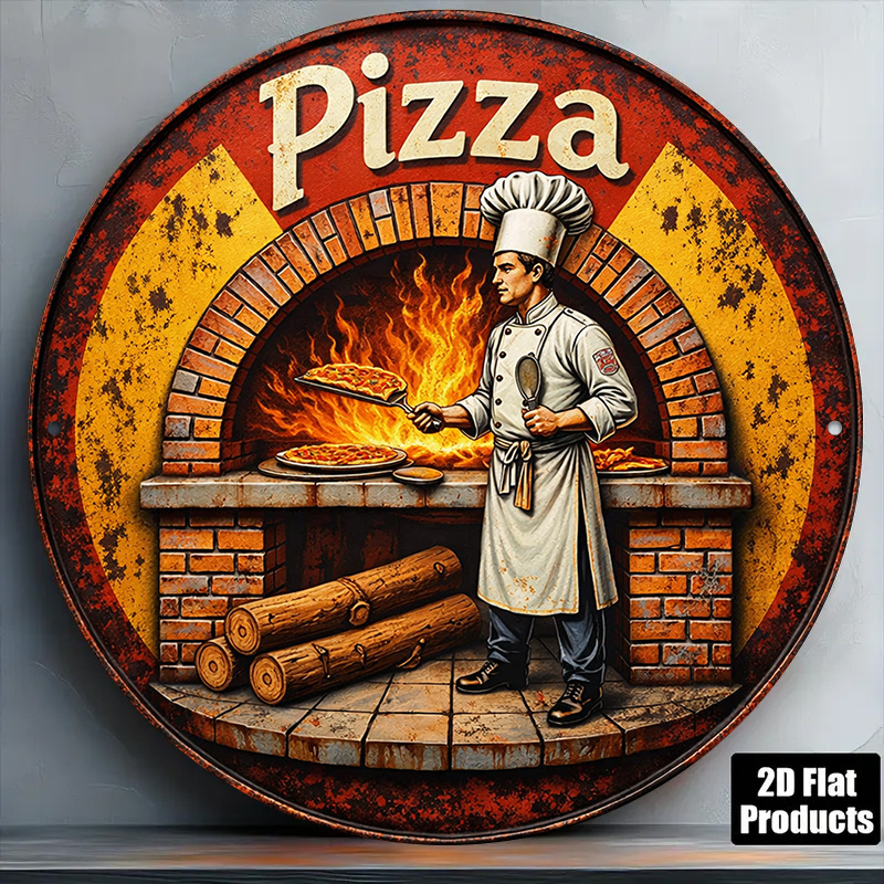 Vintage Collectible Plates - Targa in Metallo 2D Retrò, Decorazione