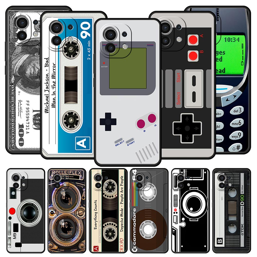 Vintage Game Collection - Custodia per telefono Gameboy con nastro