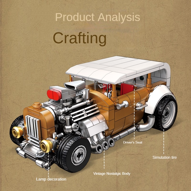 Set di blocchi da costruzione  - Vintage Collectible Cars recensione e prezzo
