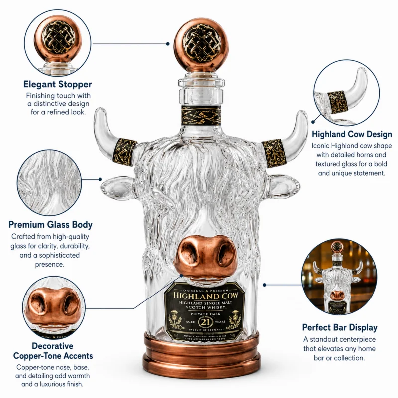 Caraffa per Whisky in Vetro a  - Vintage Collectible Liquor Bottles recensione e prezzo