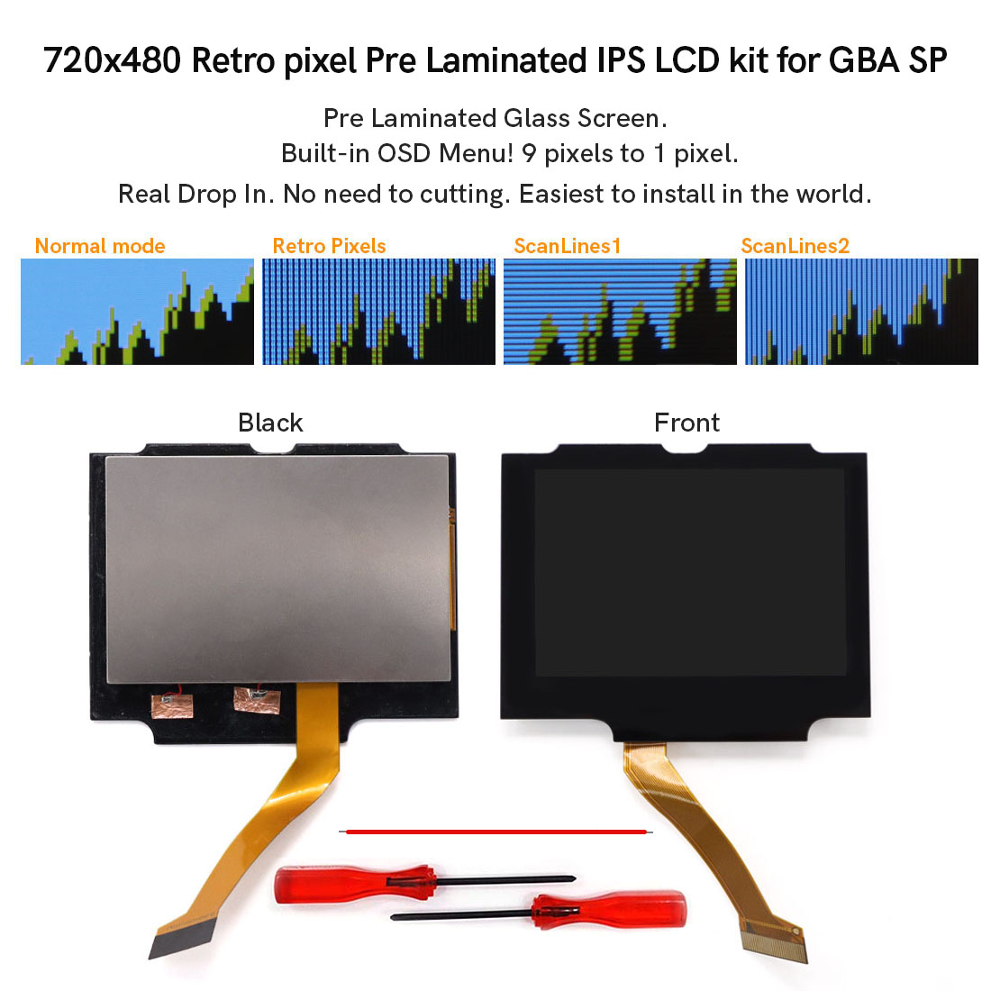 Kit LCD IPS laminato da 3.0 po - Vintage Game Collection recensione e prezzo